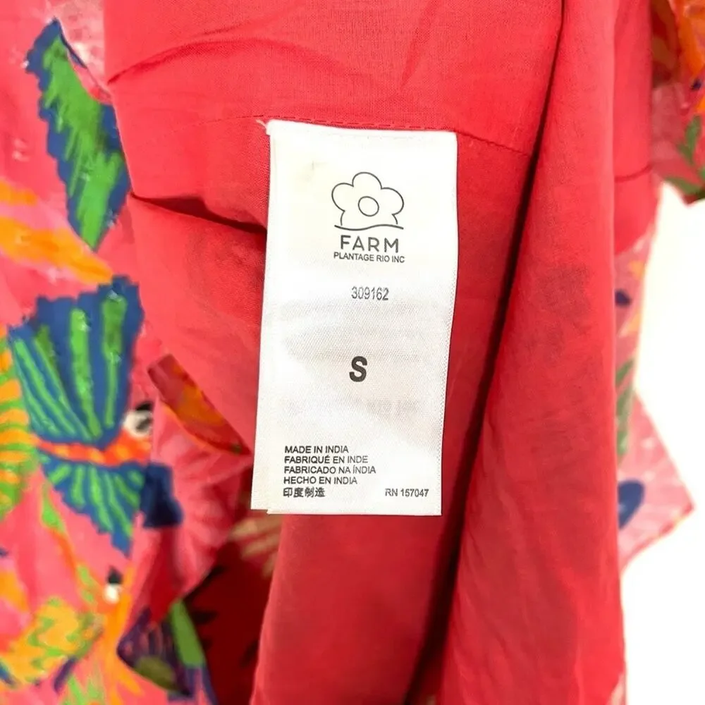 Farm Rio Macaw Ruffled Wrap Dress - Picture 12 of 14